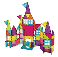 Thumbnail for Kipa MagPlay Build A Castle 60 Pcs. Magnetic Tiles Set with Storage Container, Constructing and Creative Toy with Smart Outdoor BagPack for Kids - Distacart
