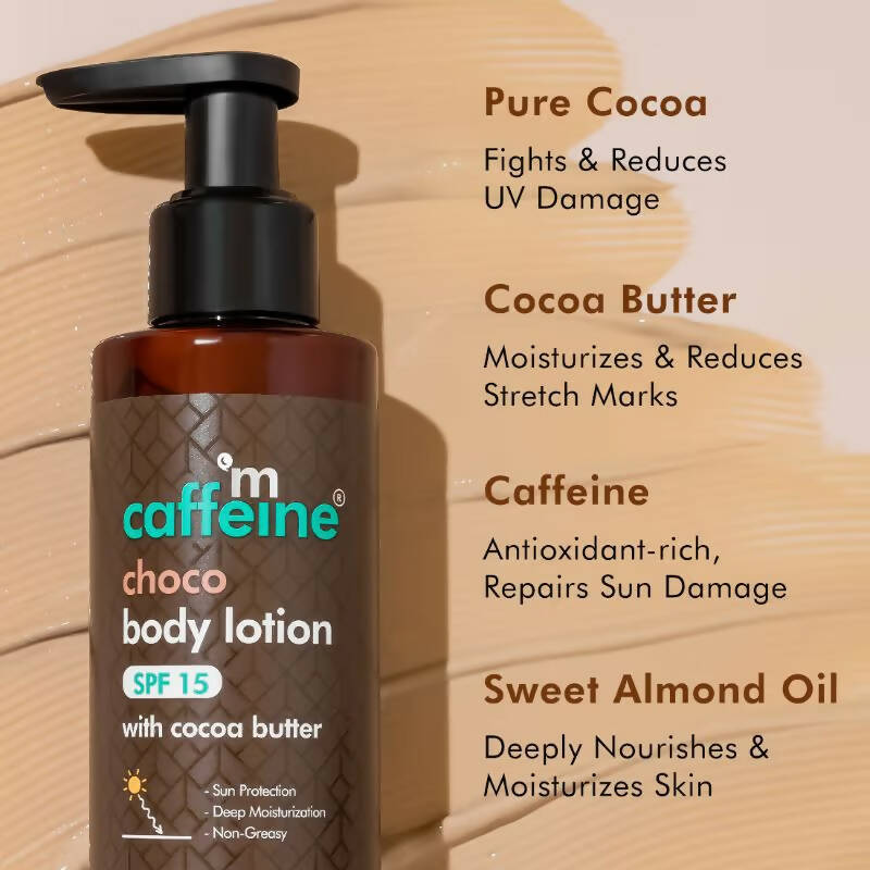 mCaffeine Choco Body Lotion SPF 15 With Cocoa Butter - Distacart