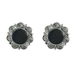Thumbnail for Mominos Fashion Johar Kamal Oxidised Silver-Plated Mirror Design Necklace Choker Set For Women - Distacart