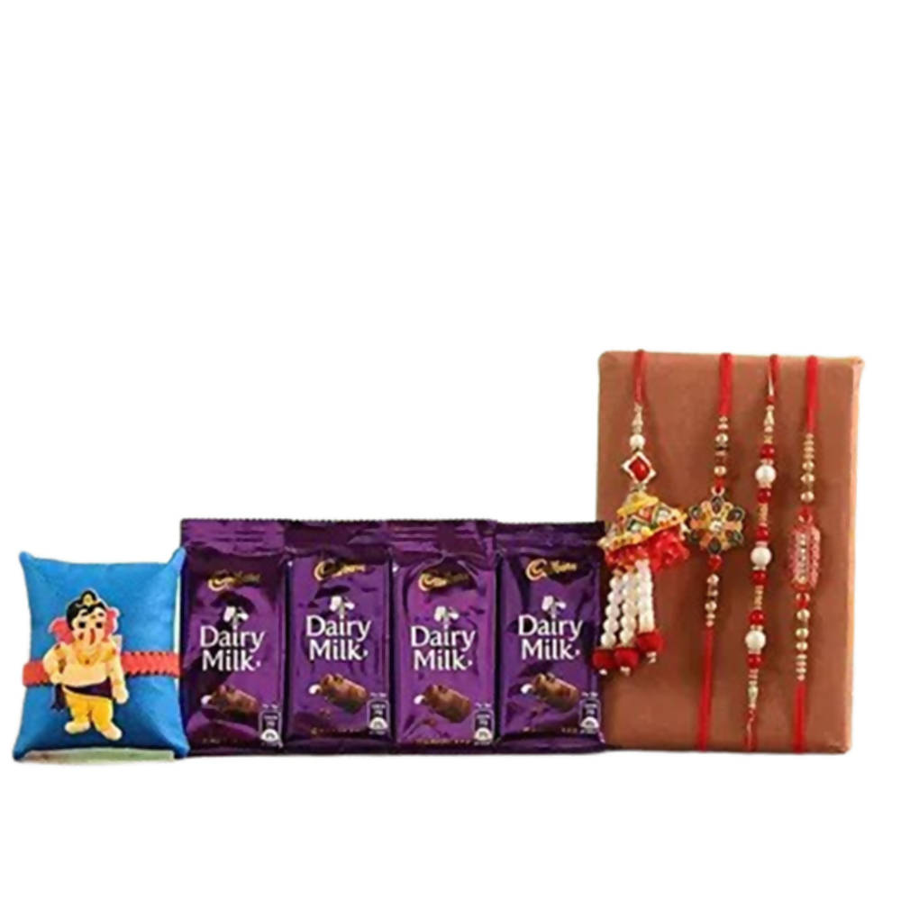 Grand Rakhi Set & Dairy Milk Chocolates