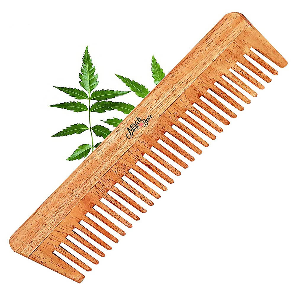 Mirah Belle Handmade Neem Wood Comb - Distacart