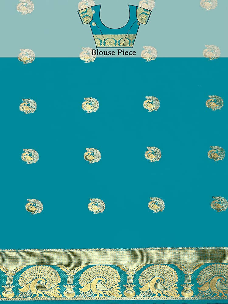 Mimosa Women's Yellow Mysore Silk Crepe Saree With Blouse