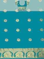 Thumbnail for Mimosa Women's Yellow Mysore Silk Crepe Saree With Blouse