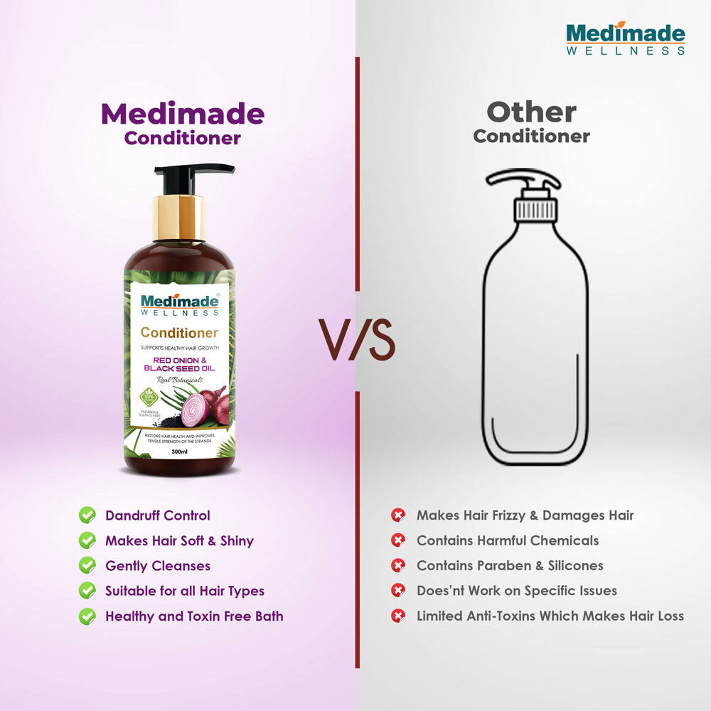 Medimade Wellness Red Onion and Black Seed Hair Conditioner - Distacart