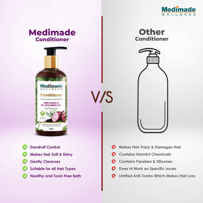 Medimade Wellness Red Onion and Black Seed Hair Conditioner - Distacart