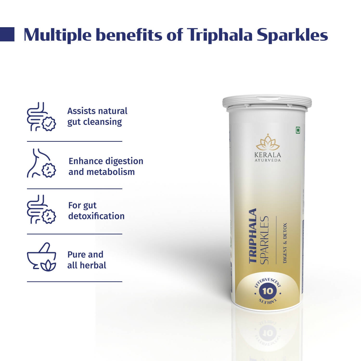 Kerala Ayurveda Triphala Sparkles Tablets - Distacart