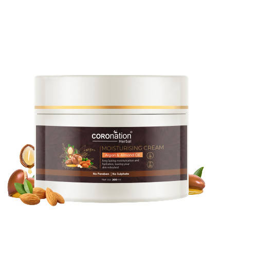 Coronation Herbal Moroccan Argan & Almond Oil Moisturizing Cream - Distacart