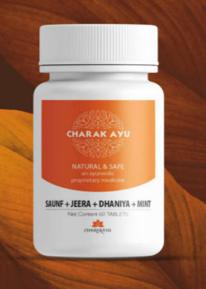 Charakayu Saunf + Jeera + Dhaniya + Mint Tablets - Distacart