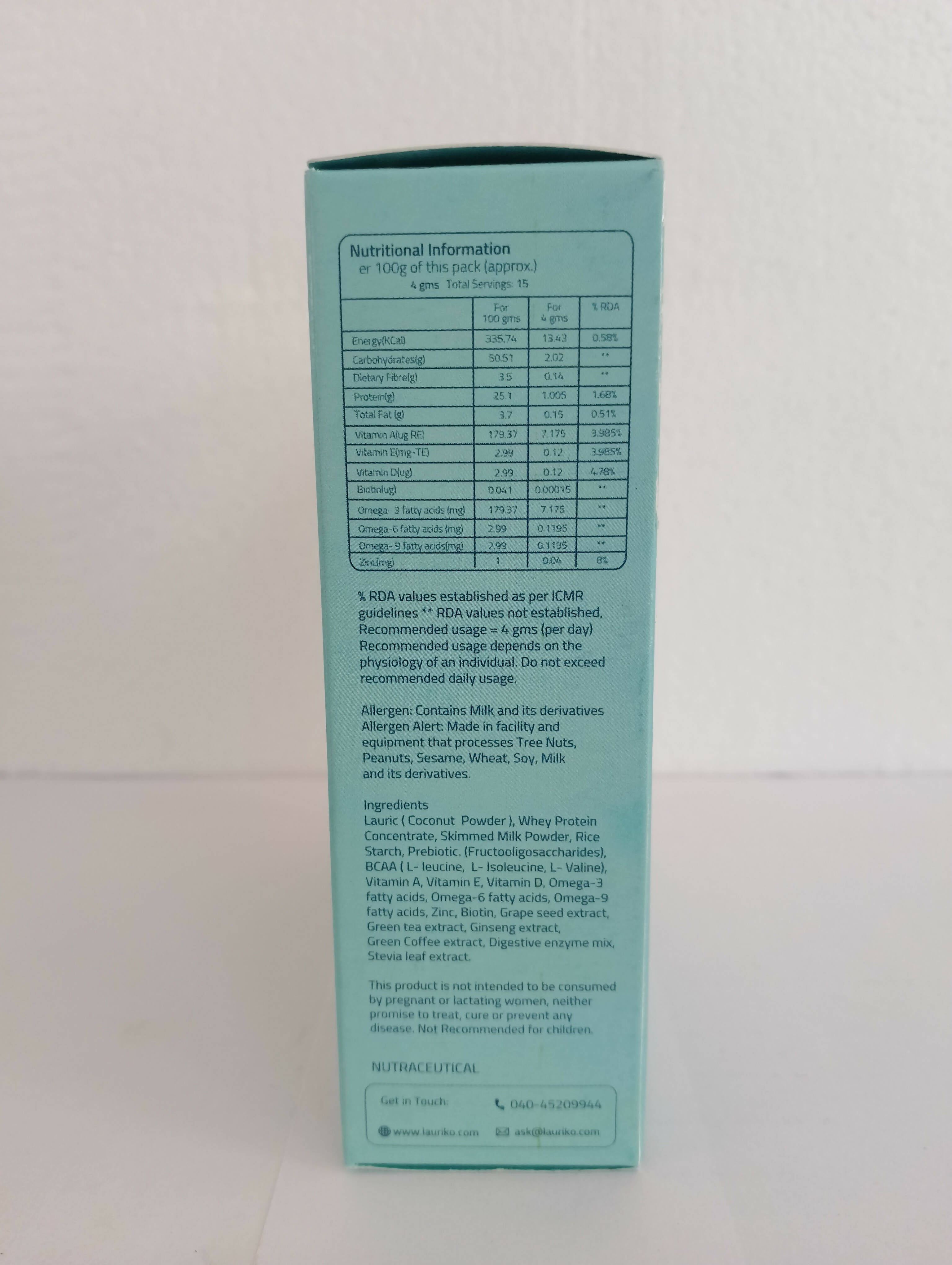 Laurik Hair Growth Supplement For Men For Anti Hair Fall And Strengthen Hair Follicle - Vanilla - Distacart