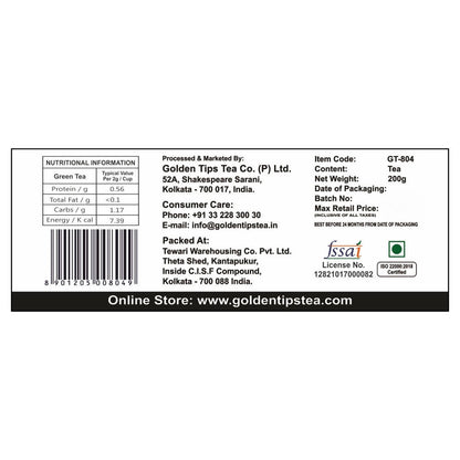 Golden Tips Green Tea - Tea Bags - Distacart