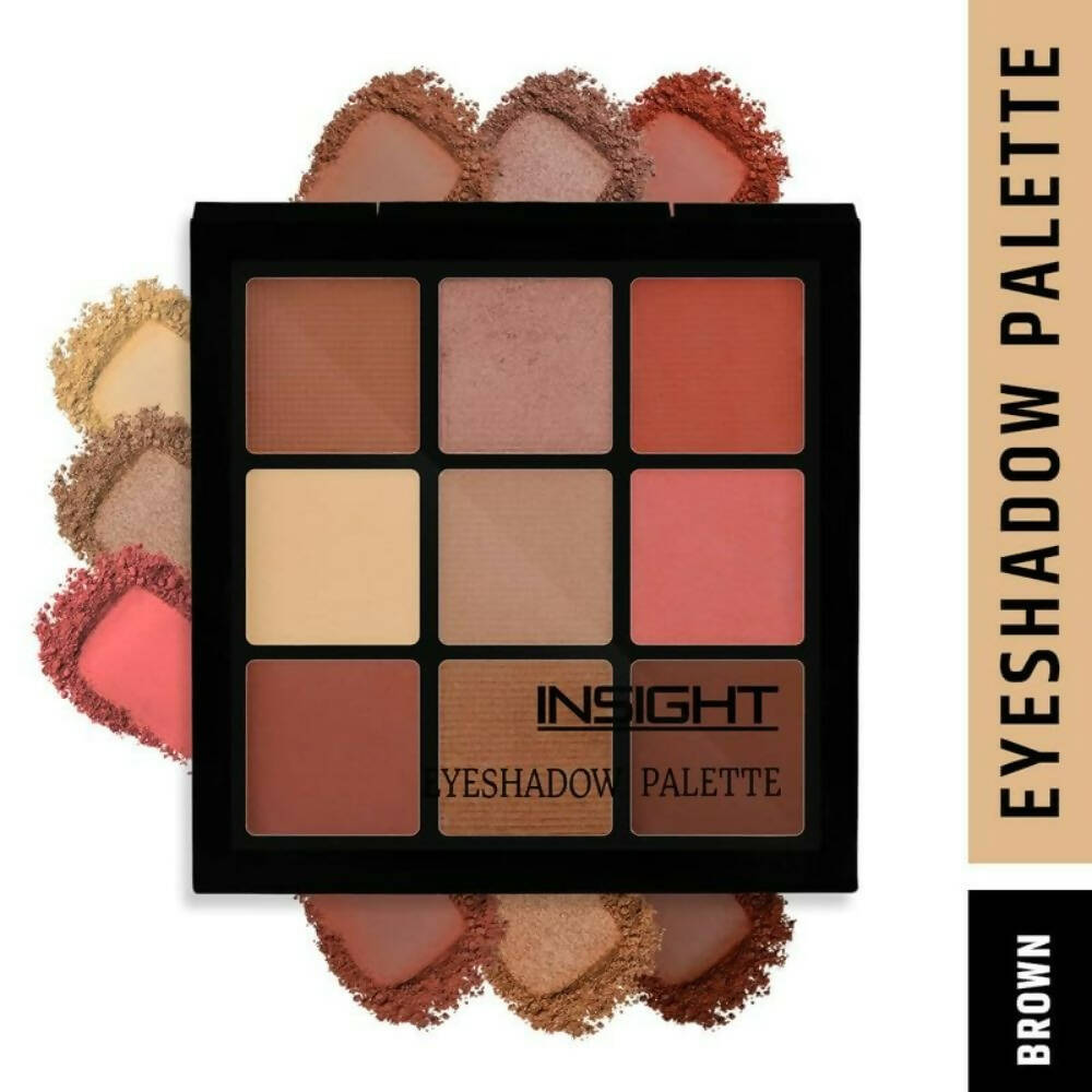Insight Cosmetics 9 Color Eyeshadow Pallate - Brown - Distacart