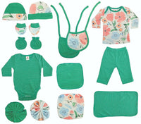 Thumbnail for My Tiny Wear Full Sleeves New Born Baby Gift Set - Green - Distacart