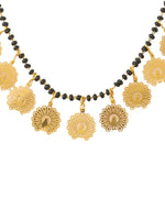 Thumbnail for NVR Women Ethnic Gold-Plated Beaded Mangalsutra - Distacart