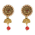 Thumbnail for Mominos Fashion Johar Kamal Gold-Plated Brass Finish Kundan Choker For Women (Golden) - Distacart