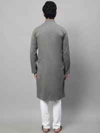 Thumbnail for Even Apparels Multi Pure Cotton Kurta With Band Collar - Distacart