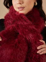 Thumbnail for InWeave Women's Bright Rust Faux Fur Neck Warmer - Distacart