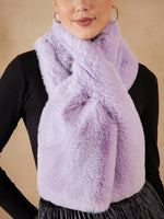 Thumbnail for InWeave Women's Light Mauve Faux Fur Neck Warmer - Distacart