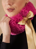 Thumbnail for InWeave Women's Light Pink Fur Neckpiece - Distacart
