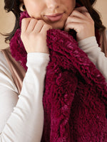 Thumbnail for InWeave Women's Burgundy Faux Fur Neck Warmer - Distacart