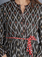 Thumbnail for Kalini Women Brown Ethnic Motifs Printed Kurta - Distacart