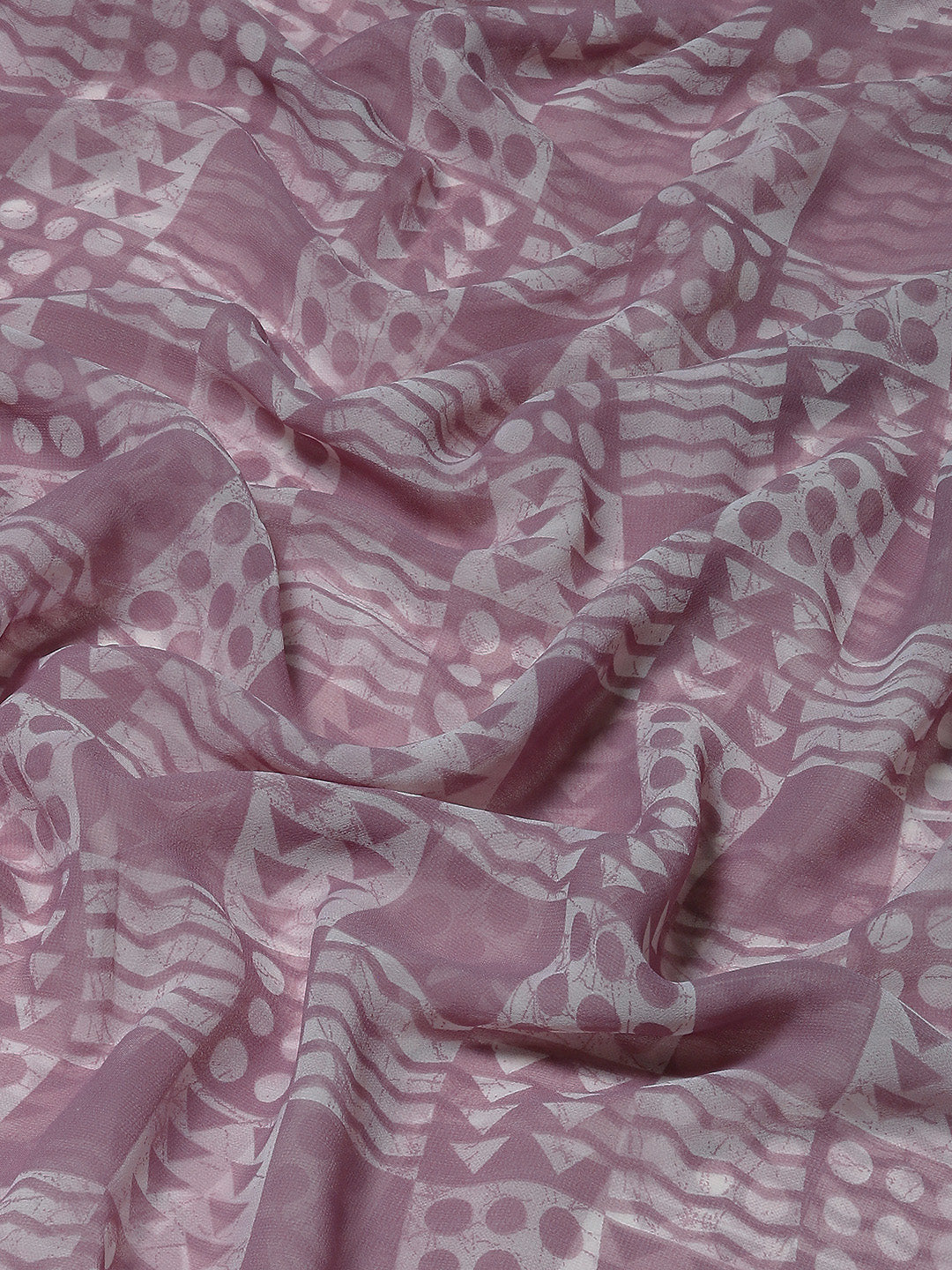 Tikhi Imli Mauve Batik Saree With Chikankari Lace - Distacart