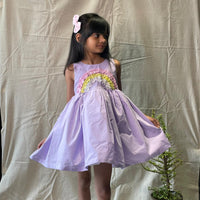 Thumbnail for ArthLife Lavender Rainbow Partywear Dress - Distacart