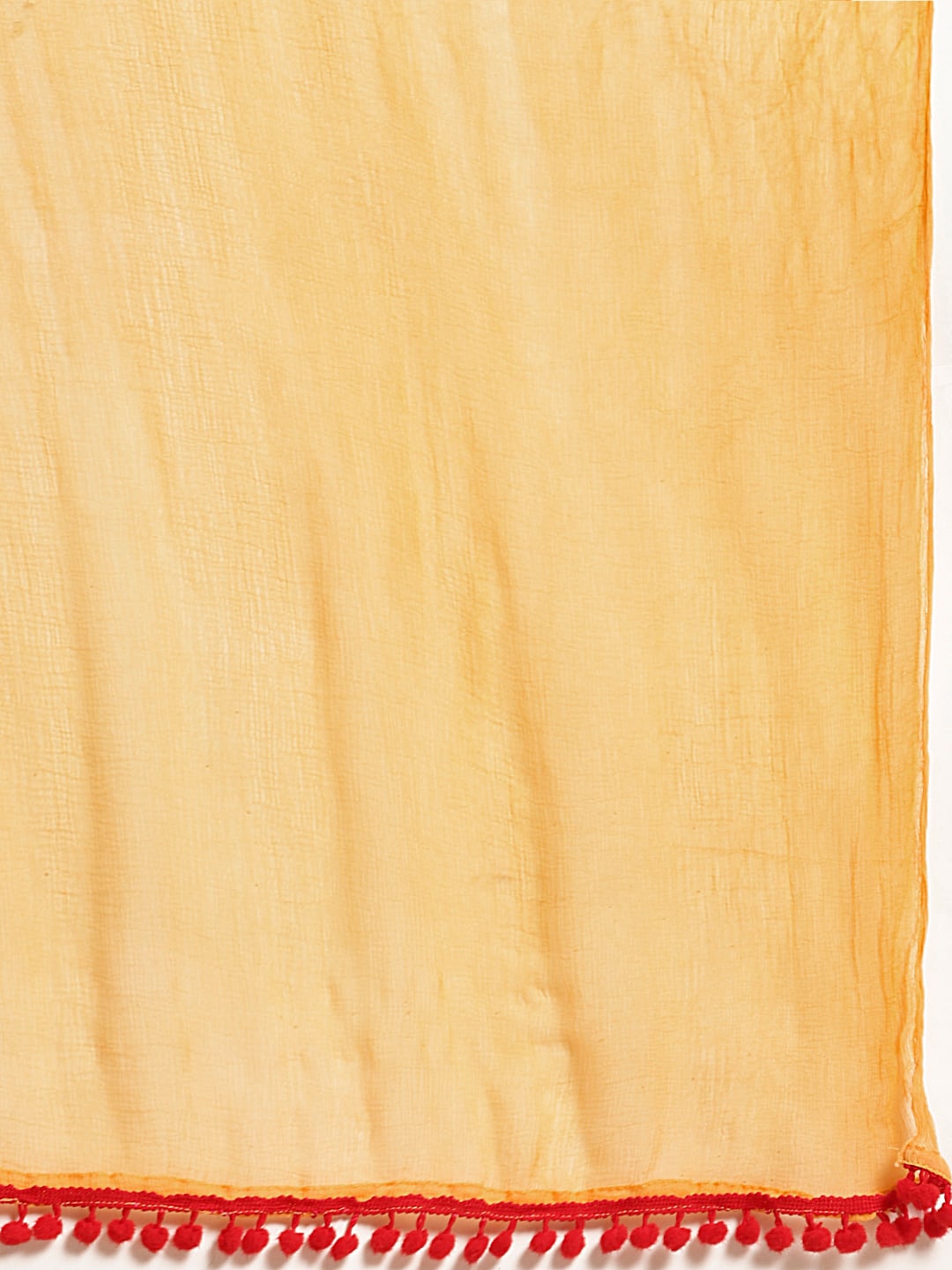 Sangria Women Red & Yellow Quirky Printed Kurta with Palazzos & Dupatta - Distacart