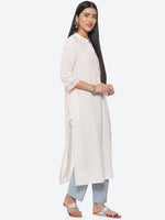 Thumbnail for Biba Striped Panelled Kurta with Trousers & Dupatta - Distacart