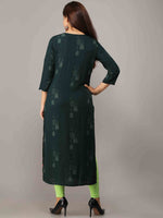 Thumbnail for Kalini Women Green Printed Thread Work Kurta - Distacart