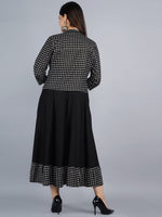 Thumbnail for Kalini Women Black Geometric Printed Anarkali Kurta - Distacart