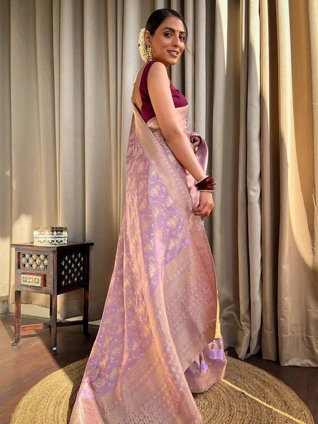 Kalini Woven Design Zari Banarasi Saree - Distacart