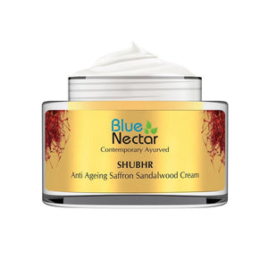 Blue Nectar Shubhr Anti Aging Saffron & Sandalwood Cream