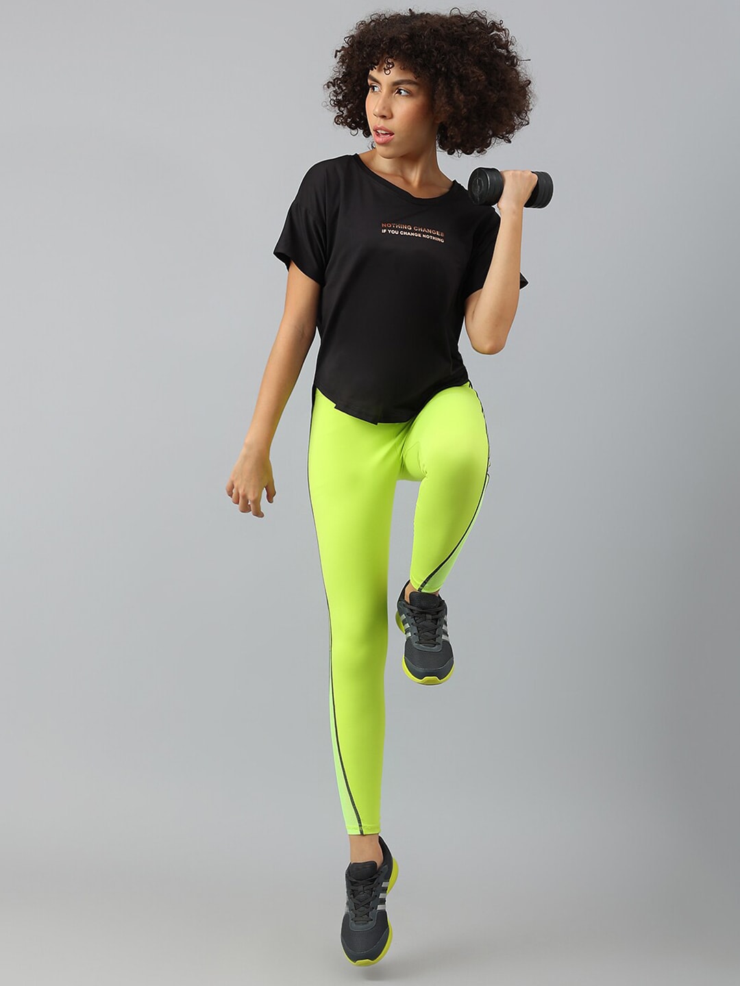 MKH Women Typography Printed Dri-FIT Sports T-shirt - Distacart