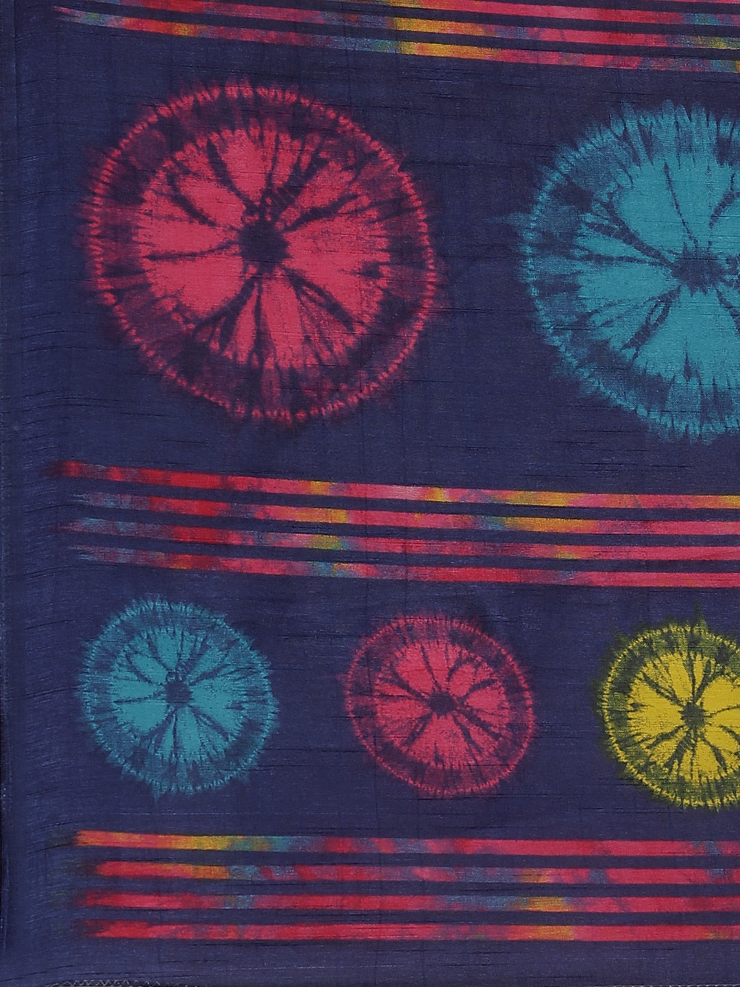 Saree Mall Pink & Blue Dyed Saree - Distacart