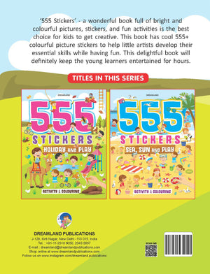 Dreamland 555 Stickers, Holiday and Play Activity and Colouring Book : Children Interactive & Activity Book - Distacart