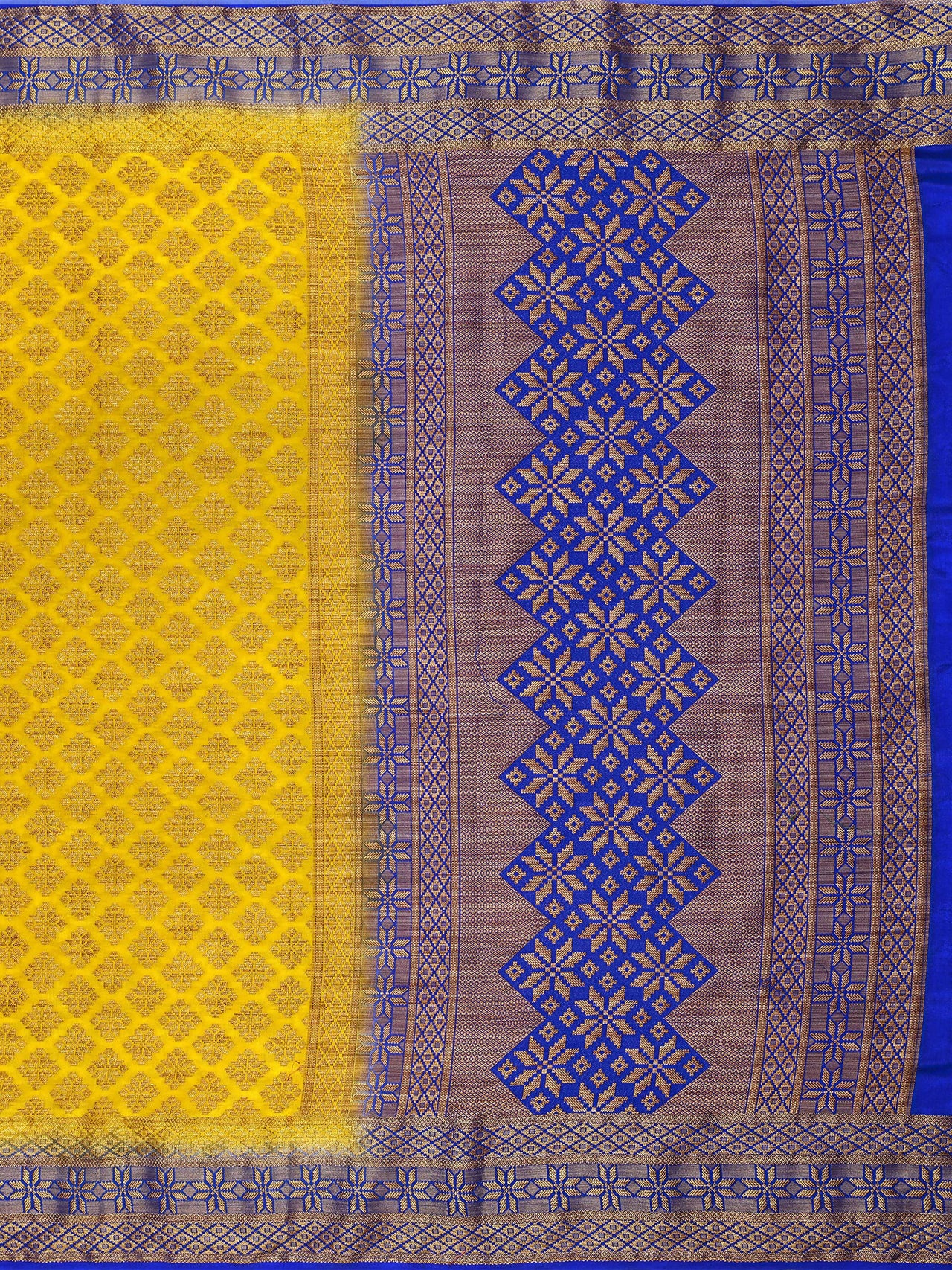 Mimosa Women's Mustard Yellow Patola Art Silk Saree - Distacart