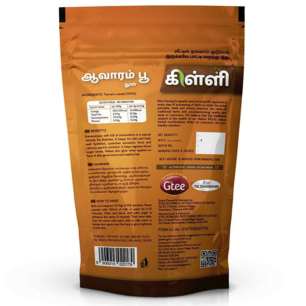 Killi Herbs Aavaram -Flower Powder - Distacart