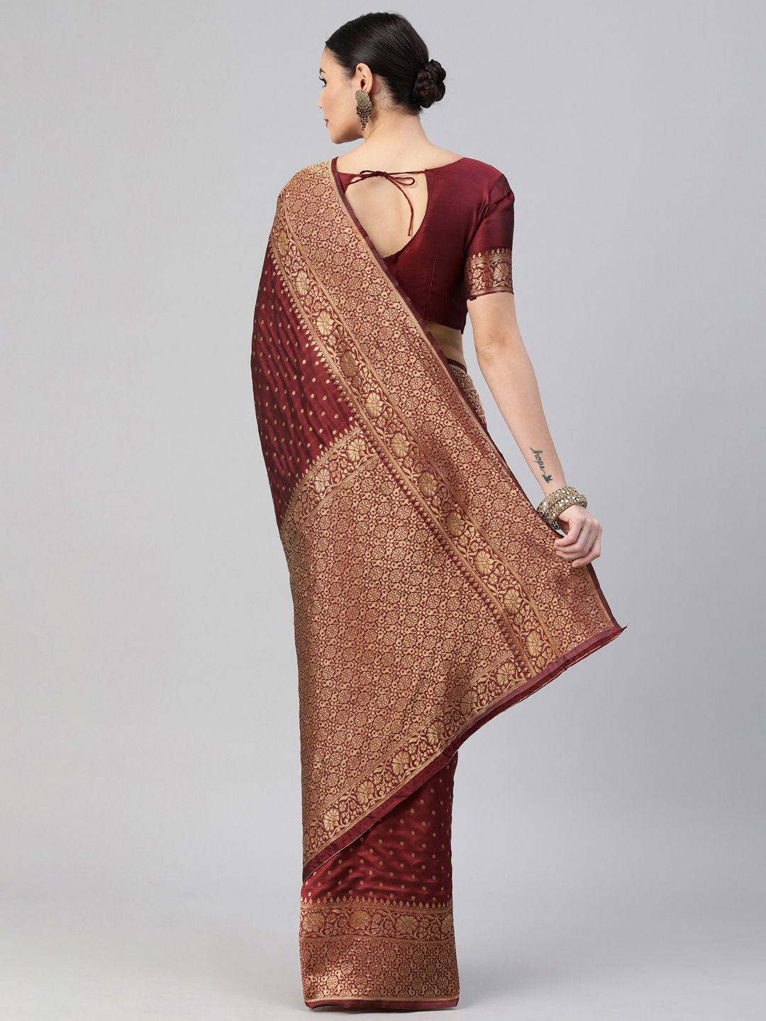 Kalini Ethinic Woven Design Zari Banarasi Saree - Distacart