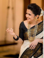 Thumbnail for Kalini Woven Design Zari Silk Cotton Banarasi Saree - Distacart