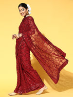 Thumbnail for Mitera Embellished Saree with Border - Distacart