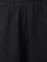 Thumbnail for Khushal K Women Black Floral Printed Gotta Patti Kurta with Trousers & With Dupatta - Distacart