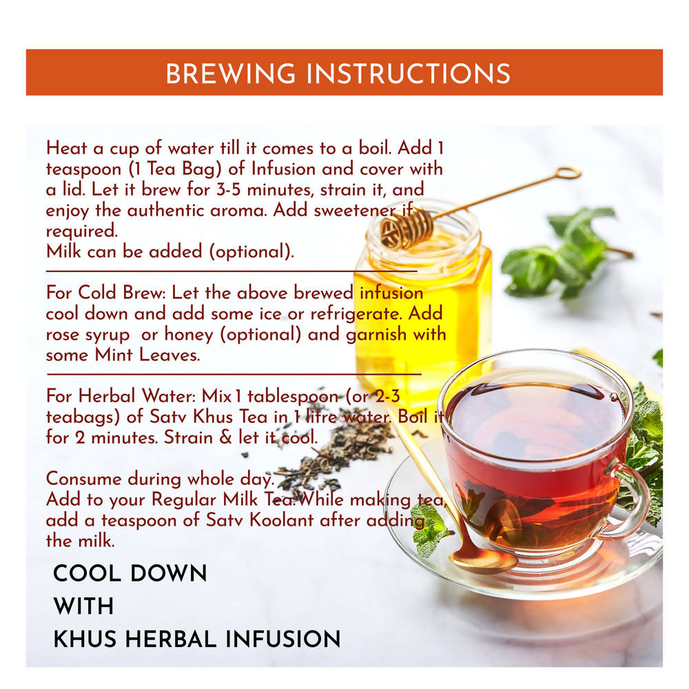 Satv Koolant Khus Herbal Infusion Tea - Distacart