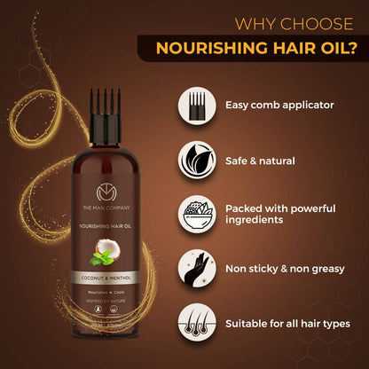 The Man Company Nourishing Hair Oil - Distacart