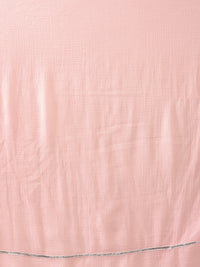 Thumbnail for Libas Pink & Silver Printed Kurta with Palazzos & Dupatta - Distacart