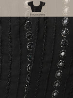Thumbnail for Mitera Embellished Mirror Work Pure Georgette Saree - Distacart