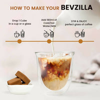 Thumbnail for Bevzilla Instant Coffee Cubes Pack with Organic Date Palm Jaggery - Distacart