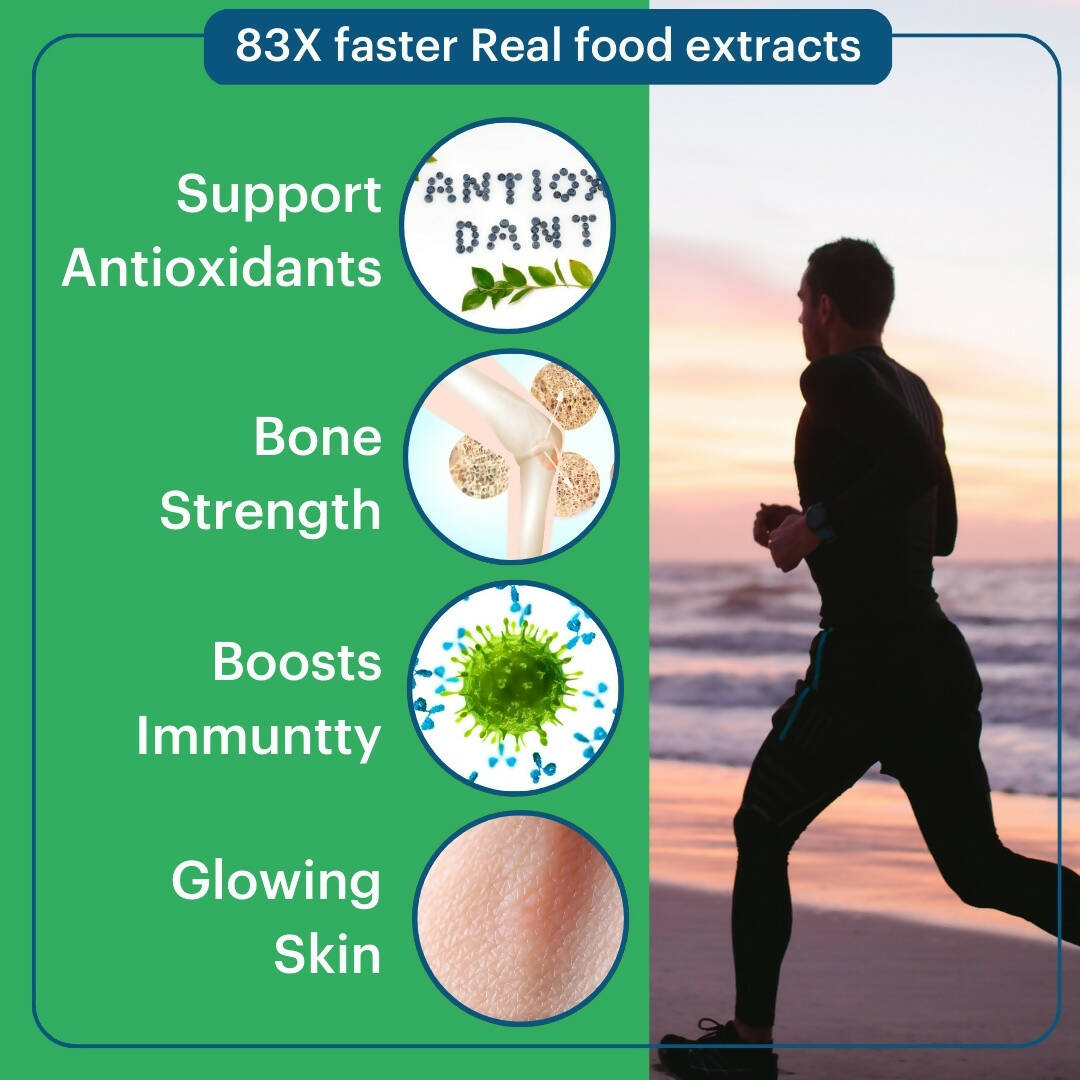 Laurik Plant Based Vitamin C With Zinc Supplements Tablets For Men & Women | Maintain Energy Levels & Boost Immunity - Distacart