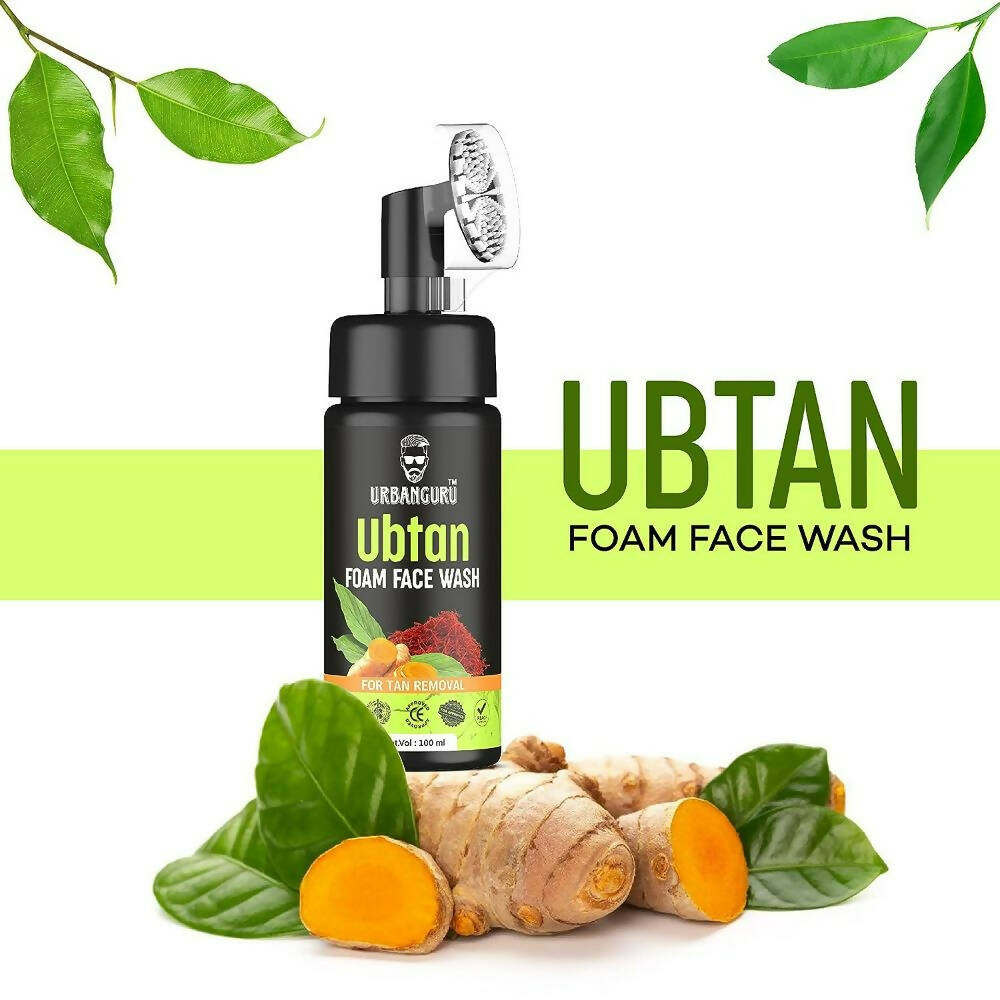 Urbanguru Men's Ubtan Foaming Face Wash - Distacart