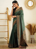 Thumbnail for Kalini Zari Banarasi Saree - Distacart