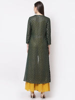Thumbnail for Myshka multi color Color Georgette Solid Top With Pant And Shrug Set